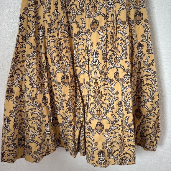 Strapless Plenty Yellow bubble dress with brown pattern - Picture 6 of 6